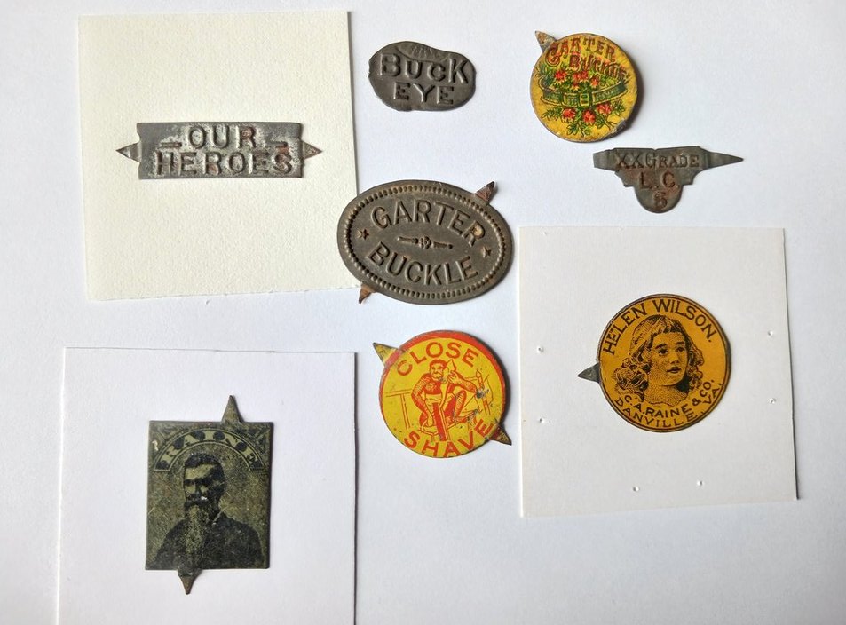 C.A. Raine & Co. tobacco tags.