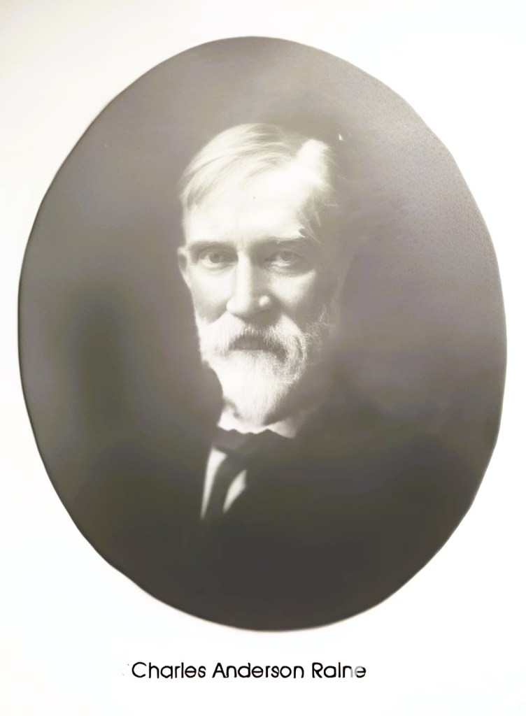 Photograph portrait of C.A. Raine.